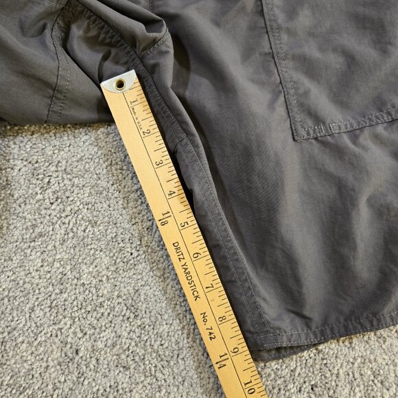 Patagonia Men's 34 x 9" Nylon Utility Shorts Dark Gray Button Fly Drawstring - Picture 6 of 10